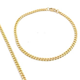 14k Yellow Gold 3.80 Gram Micro Cuban Link Bracelet 2.75mm 6 1/2 inch